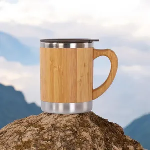 Mug en bois classique artisanal le plus vendu, revêtement alimentaire en bois naturel, écologique, grande capacité, pour café et thé - Product Image 2