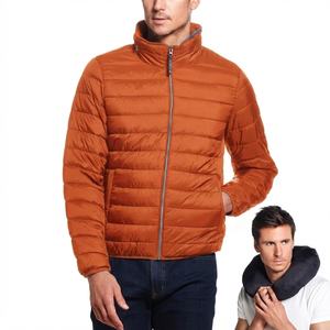 Outdoor Sporty Zipper Puffer Cold Resistant <b>Men's</b> Winter Ultralight <b>Warm</b> Regular Down <b>Jacket</b> - Product Image 4