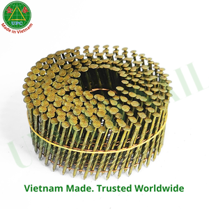 Clavos en rollo de 1-1/4" x 0.083, 14000 unidades, con vástago roscado y recubrimiento de color amarillo para fabricación de palets, de Vietnam |   Clavo en rollo - Product Image 6