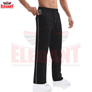 Pantalones Deportivos Personalizados para Hombre, Transpirables, Ajustados, Lisos, de Mezcla de Algodón y Poliéster - Product Image 4