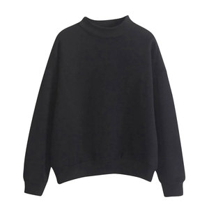 Sudadera Blanca de Cuello Redondo para Hombre, Color Sólido, Informal, Tejido de Rizo Francés, para Otoño - Product Image 1