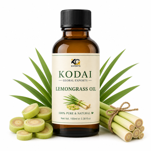 Aceite Esencial de Limoncillo de Tamil Nadu 100% Puro y Natural de Primera Calidad, Destilado al Vapor, para Aromaterapia y Cuidado Facial, Kodai Global Export - Product Image 1