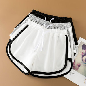 Shorts de course et de yoga fluides pour femmes Wearpex, respirants, séchage rapide, écologiques, 100 % polyester micro-extensible, taille mi-haute avec cordon de serrage - Product Image 2