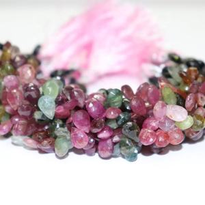 พลอยธรรมชาติรูปลูกแพร์ทัวร์มาลีนหลายเหลี่ยมขนาด8นิ้ว7*9มม. - Product Image 1