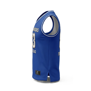 Maillot de basket-ball en mesh imprimé avec le nom et le numéro de l'équipe, léger, sans manches, dernier design, uniforme d'équipe. - Product Image 2