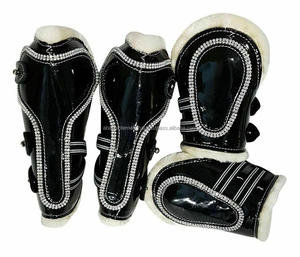 รองเท้าบูทเส้นเอ็นม้าพร้อมสายพันเพชรและขนสัตว์ส่องแสงผลิตภัณฑ์ดูแลม้าสำหรับอินเดีย - Product Image 5