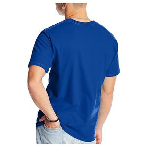 เสื้อยืดคอกลมสีพื้นแฟชั่นผู้ชายไซส์ใหญ่สไตล์ทันสมัยสำหรับส่งออก ออกแบบเองได้ เสื้อยืดแขนสั้นลำลองสำหรับผู้ชาย - Product Image 5