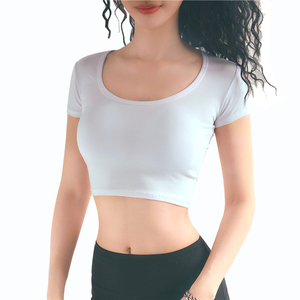 Oem Custom Womens Eco-friendly Loose Woven Cotton Worsted Heavyweight Plus Size Summer Quick Dry Breathable Crew Neck Patchwork - Product Image 3