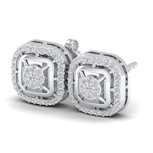 REYES Personalized 925 Sterling <b>Silver</b> Moissanite Screw Back <b>Stud</b> Earrings Hip Hop Birthday Gifts Fine Jewelry For Women - Product Image 3