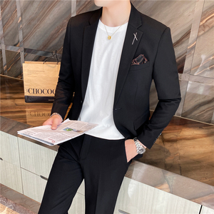 Traje de Pantalón y Chaqueta para Oficina, Personalizado, al Por Mayor, a Precio Económico, de Alta Calidad, Tejido Transpirable, para Hombre, con Pliegues - Product Image 3