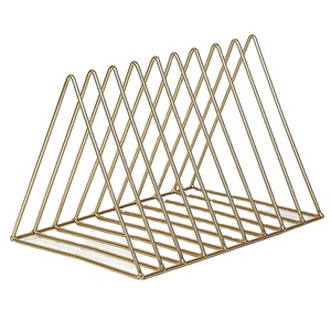 ที่ตั้งหนังสือทำด้วยมืออลูมิเนียมคุณภาพสูงลายหินอ่อนรูปทรงสามเหลี่ยม - Product Image 1