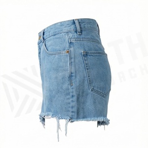 Pantalones Cortos de Verano para Mujer, Ropa Deportiva de Algodón, Estilo Jogging, Lavado Ácido, Denim, Prendas Casuales de Primera Calidad, Tendencias de Moda - Product Image 3