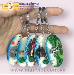 Haute qualité Vietnam paysage porte-clés à couper le souffle résine artisanat Souvenir superbe artificiel scénique VIETSTYLE marque MK0469 - Product Image 6