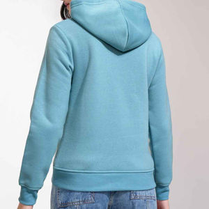 Sudadera con Capucha para Mujer, Forrada de Felpa, Larga, de Algodón, Bordada, Informal, Transpirable, en Oferta, OEM - Product Image 6