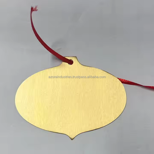 Custom Personalized Modern Eco-Friendly Christmas <b>Ornaments</b> Custom Etched Hollow Metal Brass Stainless Steel <b>Hanging</b> <b>Ornament</b> - Product Image 6