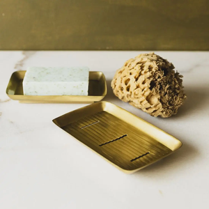 Handcrafted <b>Hammered</b> Polished Brass Soap <b>Holder</b> High Quality Bathroom Products & Kitchen Sing Soap Storage Rack - Product Image 6
