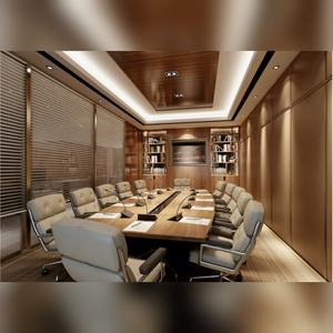 โต๊ะทำงานสำนักงานแบบโมดูลาร์ HPL ฐานไม้อัด E1 ขนาดกว้าง 2000-4800 มม. โต๊ะผู้บริหารเชิงพาณิชย์พร้อมแผ่นลามิเนตเกรดพรีเมียม - Product Image 2