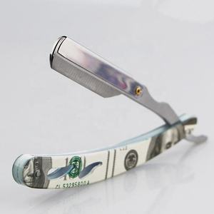 Straight Single Blade <b>Beard</b> Cutting Throat Folding Knife Shaving Razor Mens <b>Caring</b> Stainless Steel Barber Razor ANAAIF - Product Image 5