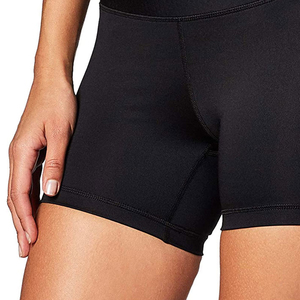 Shorts Deportivos de Cintura Alta para Mujer, Negros, Tipo Biker, de Spandex y Poliéster, Tejidos, para Ejercicio, Gimnasio, Yoga - Product Image 4