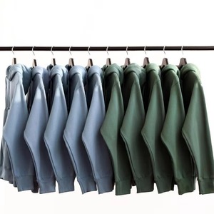 Sudadera con Capucha Extra Grande para Hombre, Color Sólido, 100% Algodón, Felpa, Estilo Casual para Otoño, Corte Regular, Tejido de Punto - Product Image 5
