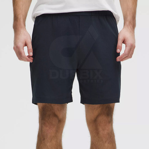 Custom Mens Plain Casual Shorts Lightweight Unisex Four-way Stretch 100% Polyester Classic Fit <b>Elastic</b> Waist Shorts - Product Image 6