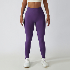 Leggings Deportivos de Cintura Alta para Mujer, Ropa Deportiva sin Costuras para Gimnasio, Leggings de Fitness de Alta Calidad con Logotipo Personalizado 2027 - Product Image 1