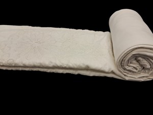 Tissu en coton blanc brodé de qualité supérieure – Bordure ajourée Schiffli complexe et bord festonné – Voile doux teignable – Vente chaude - Product Image 5