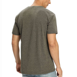 Camisetas Lisas al por Mayor, Camisetas de Algodón Rojo con Cuello Redondo, Diseño Sencillo, Color Sólido, Ropa con Logotipo Personalizado, Camiseta Informal para Hombre - Product Image 6