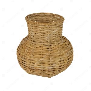 Vietrustic - Jarrón de Bambú y Ratán al por Mayor para Decoración de Sala de Estar, Jarrón para Plantas - Product Image 4