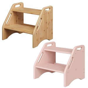 Bamboo Laminated <b>Step</b> Stool Kids | Wholesale Wooden Ladder Stools India - Product Image 1