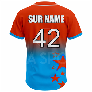 ชุดเสื้อเบสบอลแบบกำหนดเองรุ่นล่าสุด น้ำหนักเบา ระบายอากาศได้ดี ชุดกีฬาแห้งเร็ว แบบซับลิเมชั่น สำหรับทีม จำหน่ายจำนวนมาก รับผลิตแบบ OEM - Product Image 3