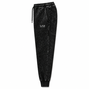 Pantalon de survêtement respirant à séchage rapide, nouvelle mode, qualité supérieure, pour homme, délavé à l'acide, décontracté, taille haute, couleur unie, 100% coton - Product Image 5