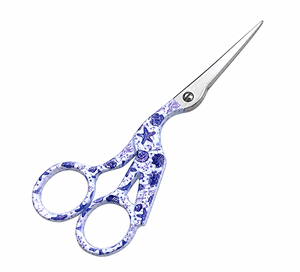 Ciseaux de broderie DIY à motif coquillage bleu, en acier inoxydable, à pointe aiguisée, pour travaux manuels, tissu, point de croix, multi-usages - Product Image 3