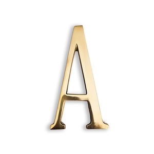 Home Decor <b>Brass</b> “A” <b>Letter</b> Design Door Alphabet Premium House Address Plaque for Home Office - Product Image 6