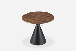 Minimalist <b>Wooden</b> <b>Round</b> <b>Dining</b> <b>Table</b> Set for Home Apartment Contemporary Villa Hotel School Park <b>Dining</b> Rooms Furniture - Product Image 2