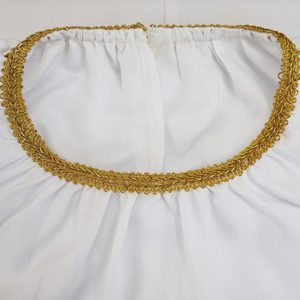 Robe de chœur pour femme à manches longues, blanche, respirante, en polyester, personnalisée, uniforme de chœur religieux, 3 étoiles, pour experts - Product Image 5