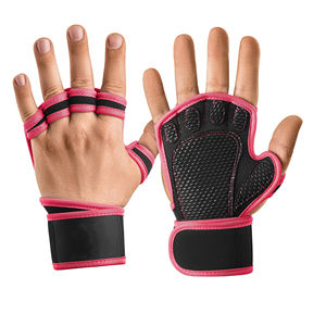 Gants de musculation imperméables antidérapants à demi-doigts, protection de la paume, en polyester, unisexes, pour la gym et les sports - Product Image 1