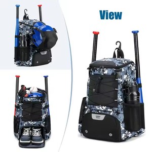 Waterproof Baseball Backpack Batting Bag Camouflage Sports Gear Pack with <b>Shoe</b> Compartment Helmet <b>Holder</b> for Youth Adults - Product Image 4