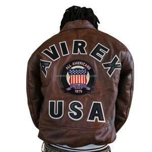 Veste en cuir multicolores sur mesure |   Manteau streetwear à patchs brodés, vêtement d'extérieur de style américain de grande taille, qualité supérieure - Product Image 1