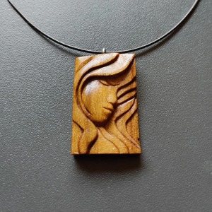 Collar de madera FBA, superventas, hecho a mano, transparente, con logotipo personalizado, venta al por mayor de fábrica - Product Image 1