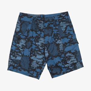 Shorts de bain pour hommes à séchage rapide de 5 pouces, personnalisables avec logo, taille mi-haute avec cordon de serrage, pour sports nautiques, vente en gros - Product Image 1