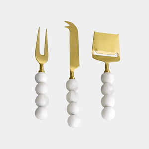 FAIZA CRAFT Decorative Resin Bead Handle Stainless Steel <b>Cheese</b> <b>Knife</b> <b>Set</b> Dishwasher Safe Eco-Friendly Table Top <b>Cheese</b> Tools - Product Image 6