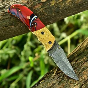 มีดพับคลาสสิก ด้ามไม้ พร้อมใบมีดขัดเงา สำหรับการใช้งานในชีวิตประจำวันแบบดั้งเดิม มีดพับ - Product Image 5