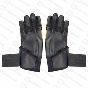 New Arrival Soft and Lightweight Heavy Duty Professional Hand Safety Leather Baseball Batting Gloves for Men and Women - Product Image 2