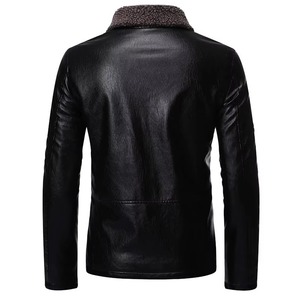 Hot Selling Men's Leather Jacket High Quality Winter Autumn Style Factory Direct New Custom Fur Leather Jackets by <b>Maximize</b> Wear - Product Image 6