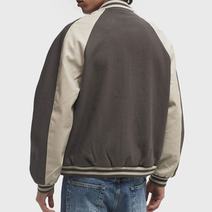 Premium Custom <b>Men</b> Varsity <b>Jacket</b> Embroidered Letterman <b>Baseball</b> <b>Jacket</b> Wool Leather Sleeve Private Label OEM ODM Wholesale - Product Image 6