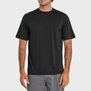 Camiseta Deportiva de Manga Corta para Hombre, Negra, de Secado Rápido, Poliéster, Transpirable, para Running, Fitness, OEM, ODM, Venta al Por Mayor - Product Image 1