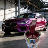 Peinture automobile polyuréthane 2K rouge violet, résistante aux rayures, en spray pour atelier de réparation de carrosserie, revêtement à haute adhérence