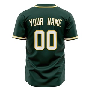Custom <b>Baseball</b> Uniform Mens Team Jersey <b>Set</b> Breathable Sportswear Sublimation Print OEM Bulk Supply - Product Image 3