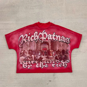 Camiseta de algodón 100% personalizada del fabricante para hombre con impresión digital y transferencia térmica completa, camisetas para hombre con impresión DTG completa. - Product Image 1